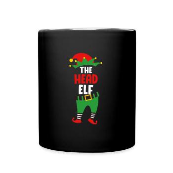 Le chef Elf Boss Elf Papa Christmas - Mug uni - noir - Devant