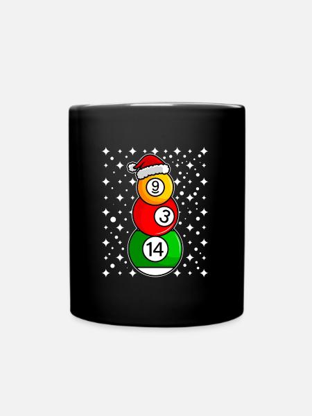 Billardkugeln Billard Spieler Snooker Billard - Tasse einfarbig - Schwarz