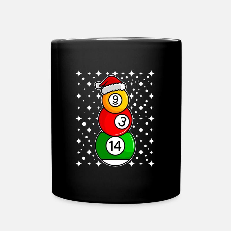 Billardkugeln Billard Spieler Snooker Billard - Tasse einfarbig - Schwarz