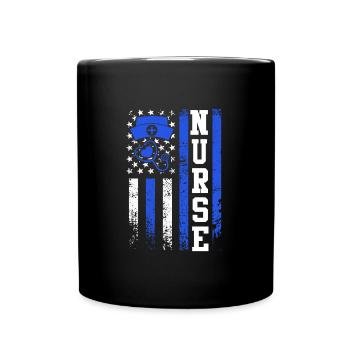 USA Nurse Nursing Nurse Nurse - Full Colour Mug - black - Front