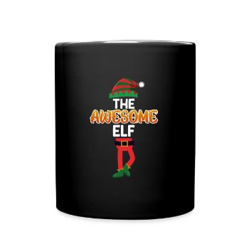 The awesome elf incredible elf - Full Colour Mug - black - Front