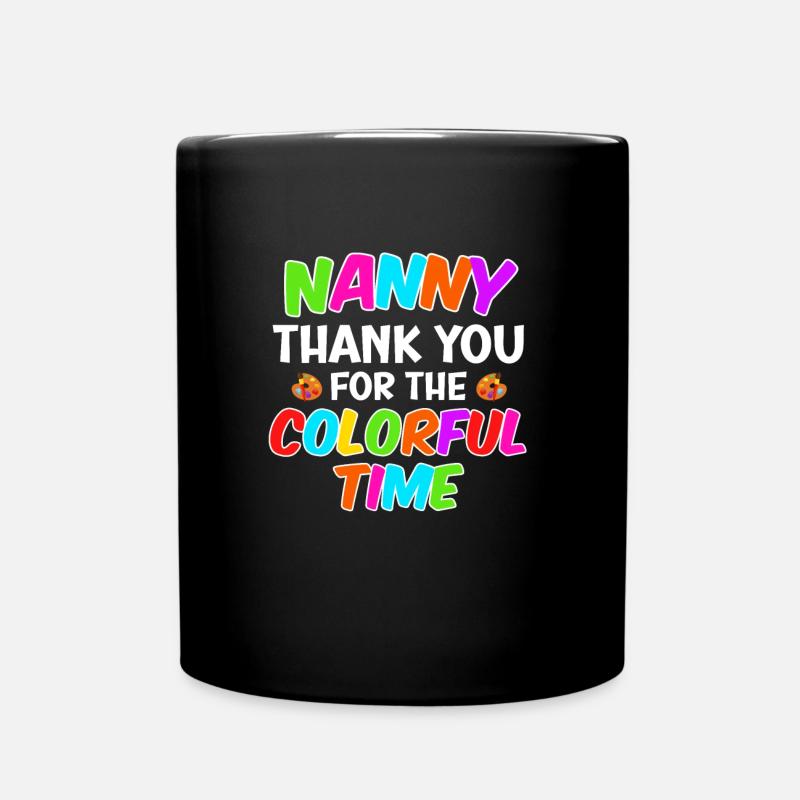 Danke für die kunterbunte Zeit beste Tagesmutter - Tasse einfarbig - Schwarz