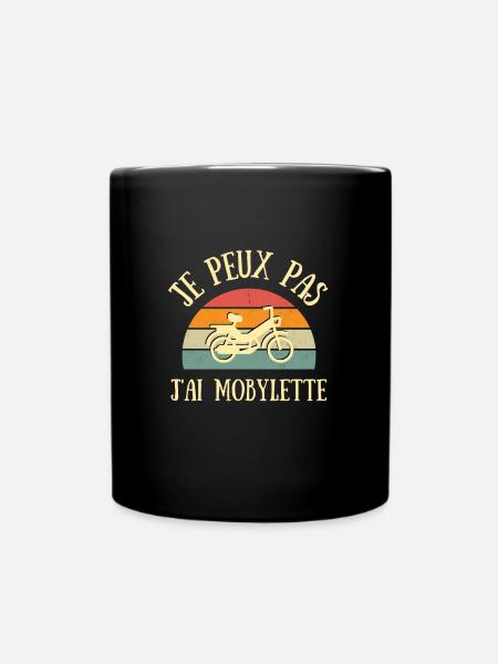 je peux pas j'ai mobylette homme vintage humour - Mug uni - noir