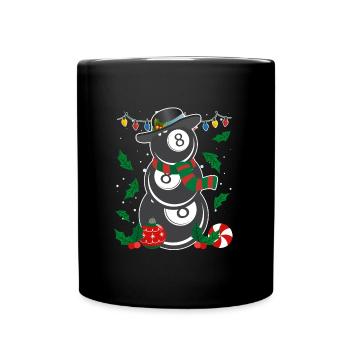 8-Ball Billiard Player Billiards - Full Colour Mug - black - Front