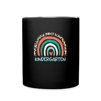 Ich bin gerne im Kindergarten - Tasse einfarbig - Schwarz - Vorne