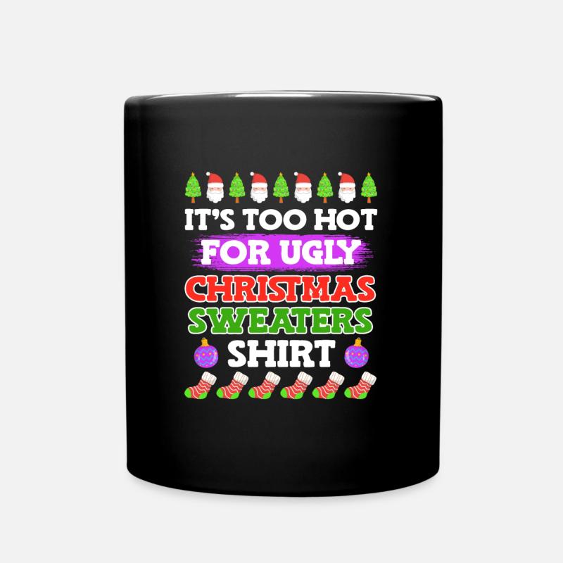 Ugly Christmas - Full Colour Mug - black
