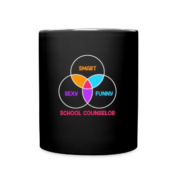 School accompaniment Smart sexy funny School companion - Full Colour Mug - black - Front