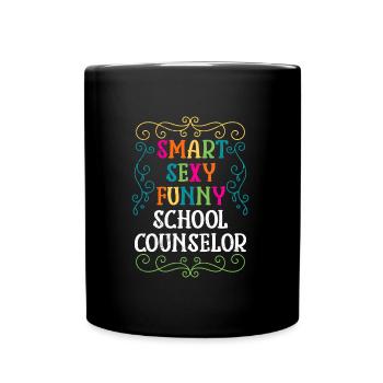 Smart Sexy Funny School Companion - Full Colour Mug - black - Front