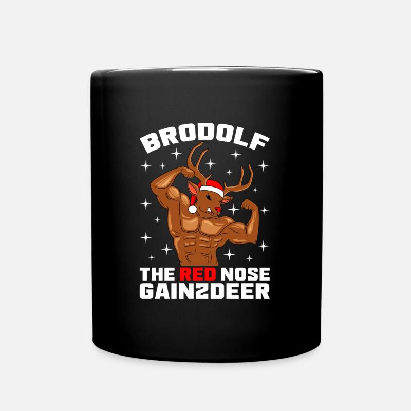 Brodolf the red nose gainzdeer - Tasse einfarbig - Schwarz
