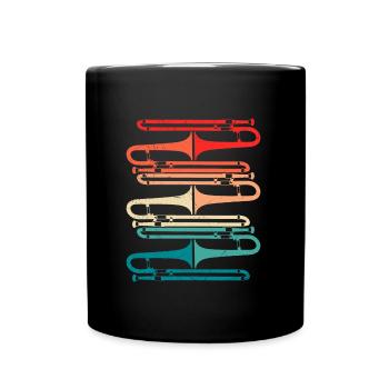 Musicien tromboniste J’adore le trombone - Mug uni - noir - Devant