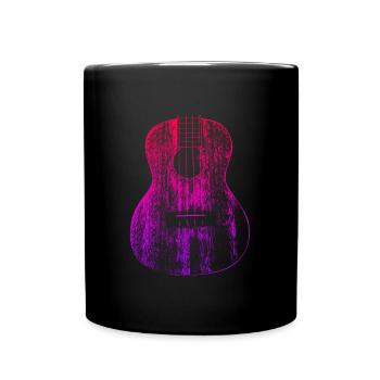 Musiklehrer Musiker ich bin Gitarrist Gitarre - Tasse einfarbig - Schwarz - Vorne