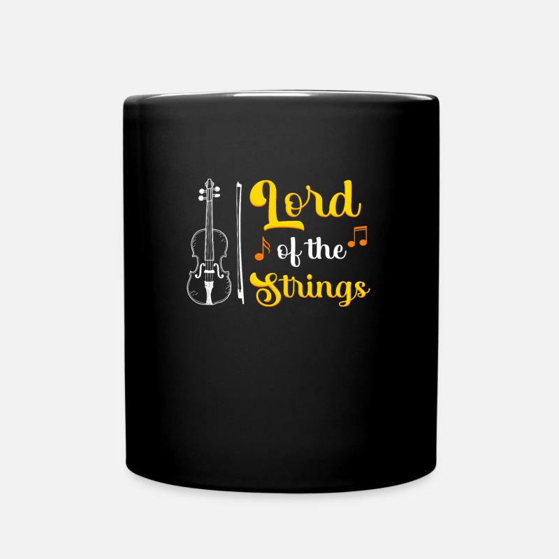 Lord of the strings Der Meister der Geige - Tasse einfarbig - Schwarz