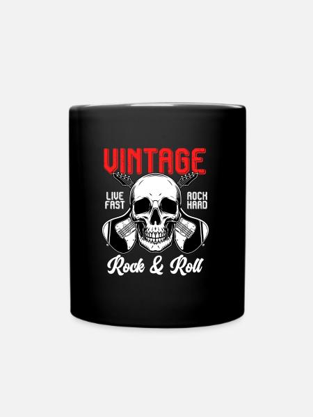 Rock & Roll Rock Rock Metal Guitare - Mug uni - noir