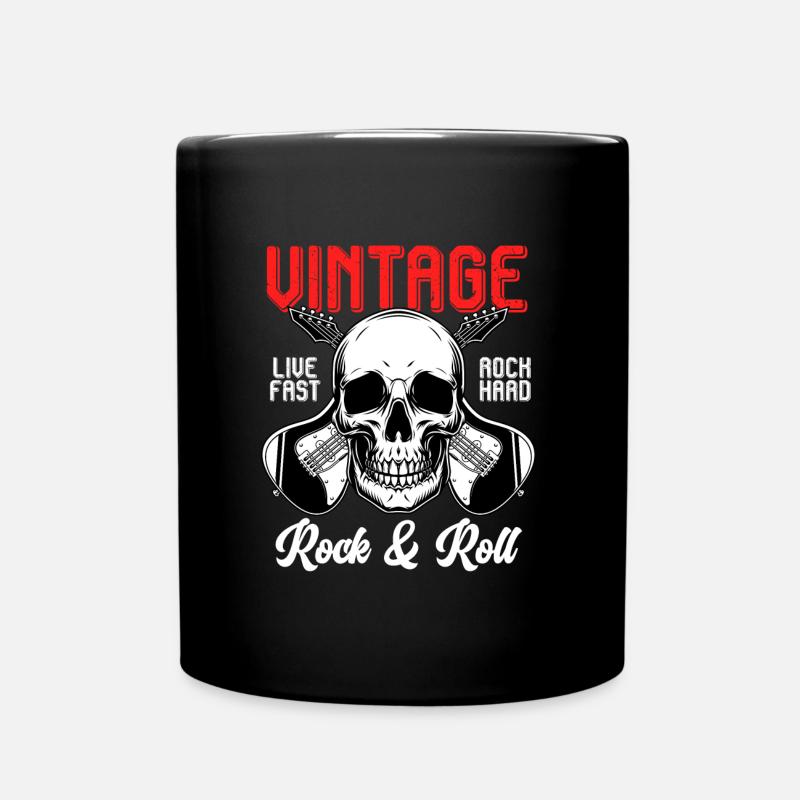 Rock & Roll Rock Rock Metal Guitare - Mug uni - noir