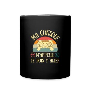 console m'appelle humour gamer ado homme geek - Mug uni - noir - Devant