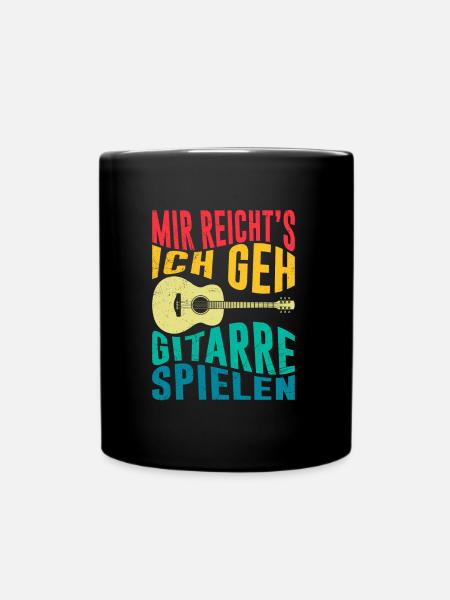Musiker Mir reichts ich spiele jetzt Gitarre - Tasse einfarbig - Schwarz