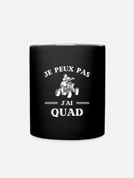 je peux pas j'ai quad homme humour idée cadeau - Mug uni - noir