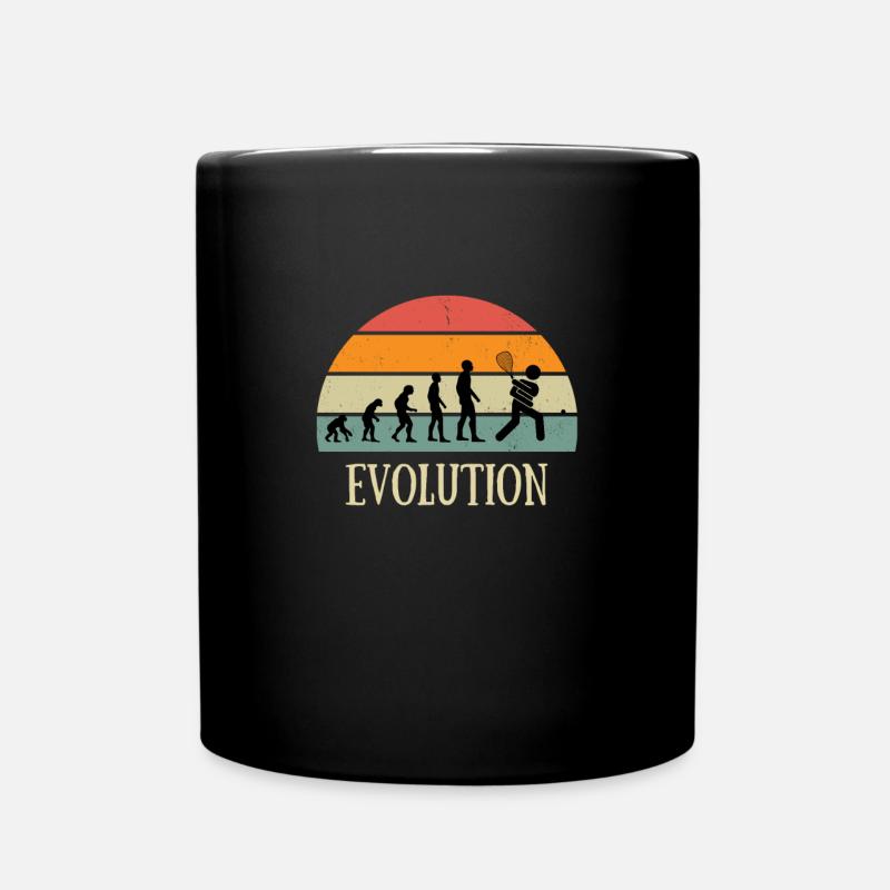 evolution vintage squash homme humour idée cadeau - Mug uni - noir