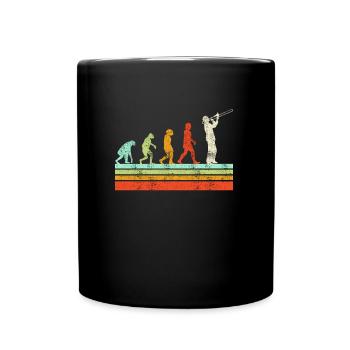 Musiker Posaunist die Evolution Posaune - Tasse einfarbig - Schwarz - Vorne