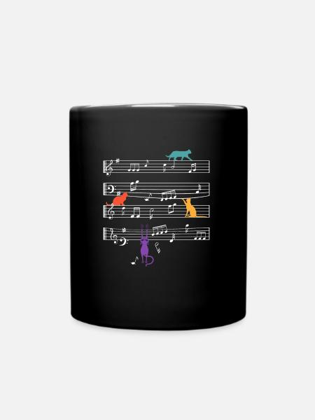 Notes de musique des fans de Katzenjammer Katzen - Mug uni - noir