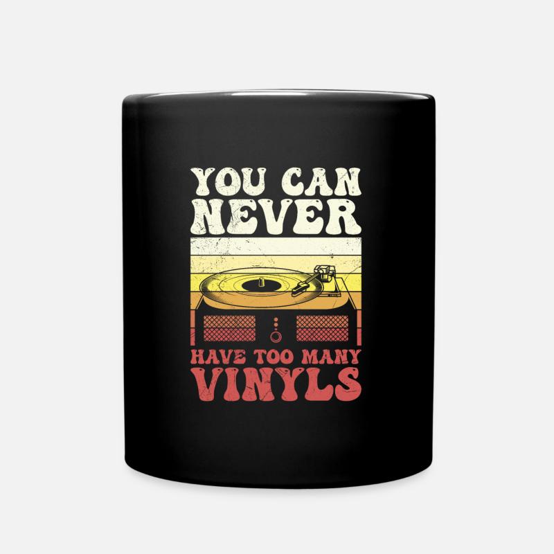 Du kannst niemals genug haben Vinyl - Tasse einfarbig - Schwarz