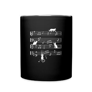 Katzenjammer Katzen Fan Music Notes - Full Colour Mug - black - Front