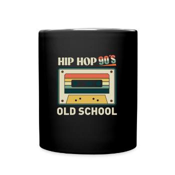 Musique hip hop, je suis de la vieille école des années 90 - Mug uni - noir - Devant