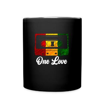 Baladeur Cassette Enregistreur One Love Cassette - Mug uni - noir - Devant