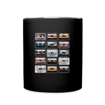 I'm a 90's kid cassettes 90's - Full Colour Mug - black - Front