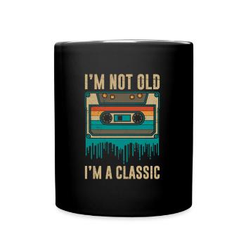 Je ne suis pas vieux, je suis des cassettes classiques - Mug uni - noir - Devant