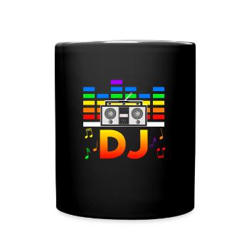 Rave Festival Techno Disko DJ Festival - Tasse einfarbig - Schwarz - Vorne
