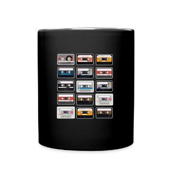 I'm a 90's kid cassettes 90's - Full Colour Mug - black - Front