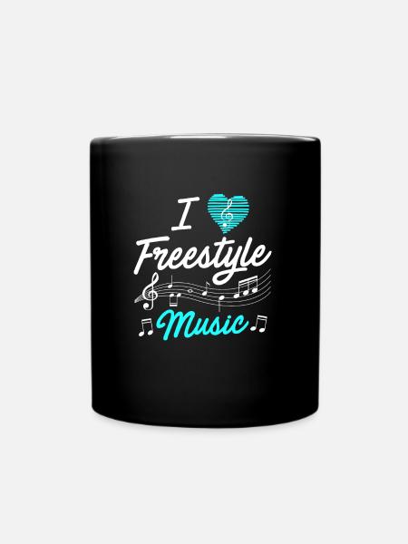 J'aime la musique freestyle - Mug uni - noir