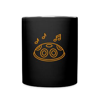 Musiker Band Percussion Trommel Schlagzeug - Tasse einfarbig - Schwarz - Vorne