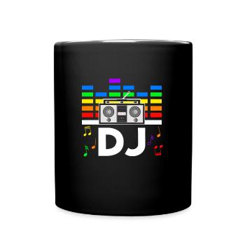Rave Festival Techno Disko DJ Festival - Tasse einfarbig - Schwarz - Vorne