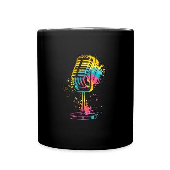 Microphone Je suis chanteur Je suis chanteur Chanter - Mug uni - noir - Devant
