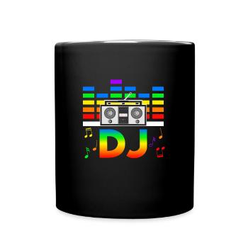 Rave Festival Techno Disko DJ Festival - Tasse einfarbig - Schwarz - Vorne