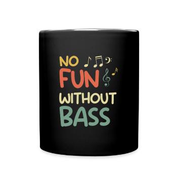 Music Band without Bass No Fun Notes - Mug uni - noir - Devant