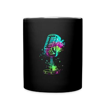 Microphone Je suis chanteur Je suis chanteur Chanter - Mug uni - noir - Devant