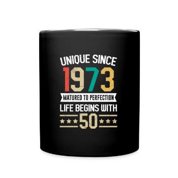 Légendaire depuis 1973 50e anniversaire 50e anniversaire - Mug uni - noir - Devant