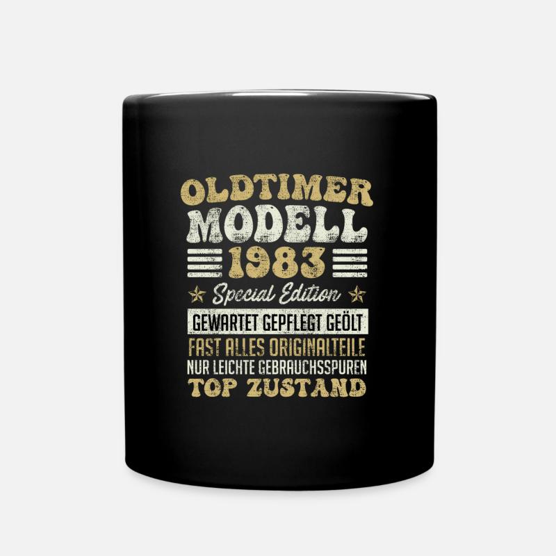 Oldtimer Modell 1983 40 Jahre 40. Geburtstag - Tasse einfarbig - Schwarz