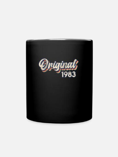 Jahrgang 1983 40 Jahre 40. Geburtstag - Tasse einfarbig - Schwarz