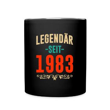 Legendär seit 40 Jahren 40. Geburtstag Vintag - Tasse einfarbig - Schwarz - Vorne