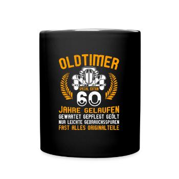60. Geburtstag alle Teile original 60 Jahre - Tasse einfarbig - Schwarz - Vorne