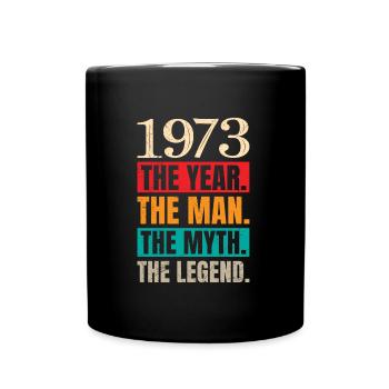 50 years - Full Colour Mug - black - Front