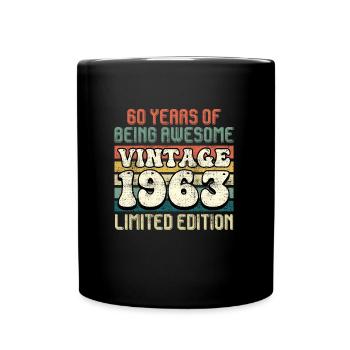 60 ans 60e anniversaire hommes hommes - Mug uni - noir - Devant