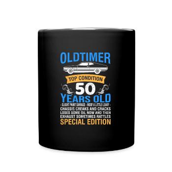 Oldtimer 50 ans 50e anniversaire hommes hommes - Mug uni - noir - Devant