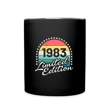 40 Jahre limitierte Auflage 40. Geburtstag - Tasse einfarbig - Schwarz - Vorne