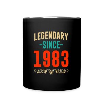 Legendär seit 40 Jahren 40. Geburtstag Vintag - Tasse einfarbig - Schwarz - Vorne