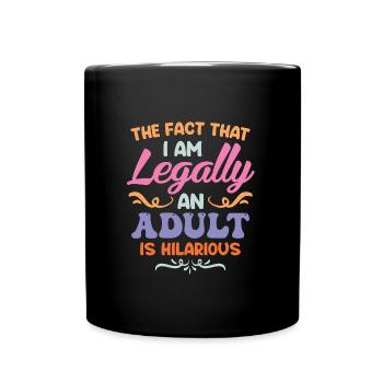 Birthday girl 18 years - Full Colour Mug - black - Front